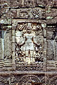 Neak Pean - detail of the sculpture of Lokesvara of the  central sanctuary.